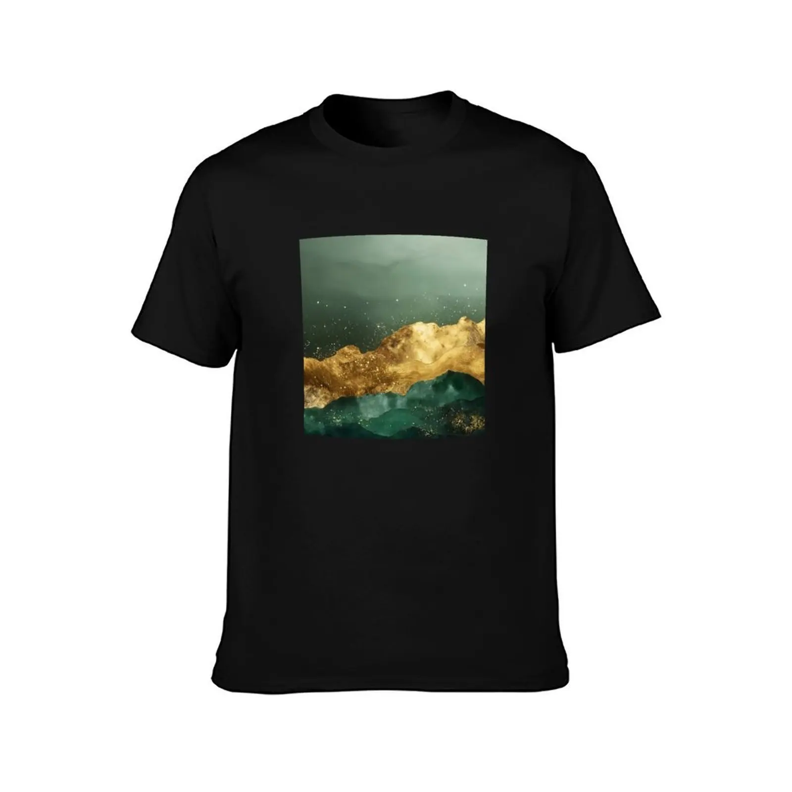 Turquoise Riches T-Shirt Plus Size Basic Cotton T-Shirt