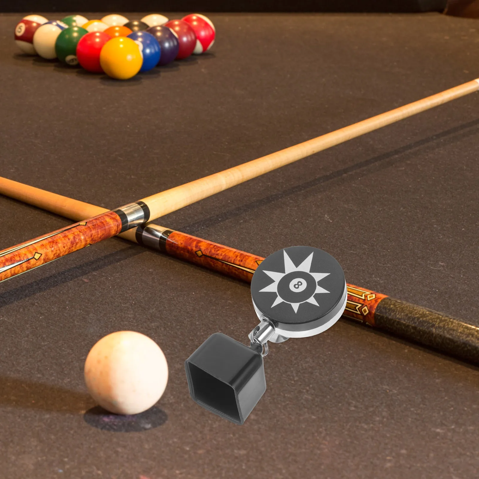 

Telescopic Billiard Holder 2PCS Plastic Pool Cue Accessories Retractable Lightweight Snooker Chalk Holders for Pool