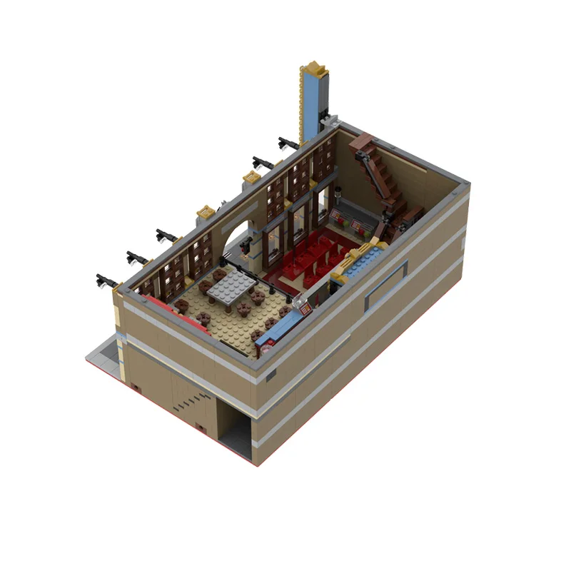2404 pièces Blocs de construction modulaires personnalisables MOC DIY, Modèle Gare Grand Palais de la série City Street 10232, Jouet pour garçon, Cadeau d'anniversaire