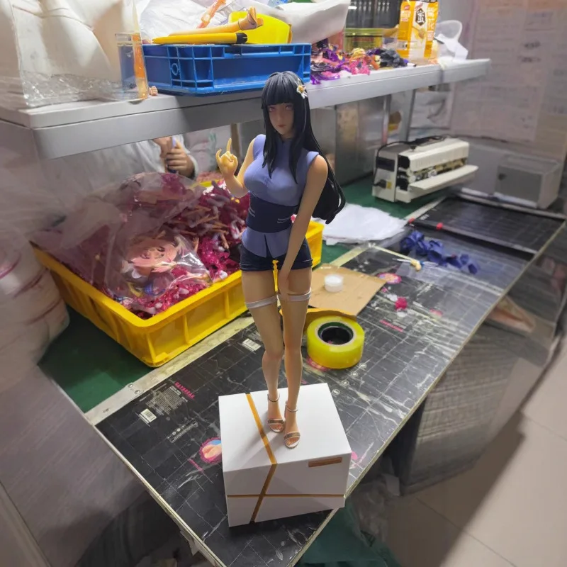 2026 58CM Anime-Shorts-Set mit Hyuuga Hinata Statue, Modell-Actionfigur, Sammlerstück, Peripherie-Spielzeug, Geburtstagsgeschenk