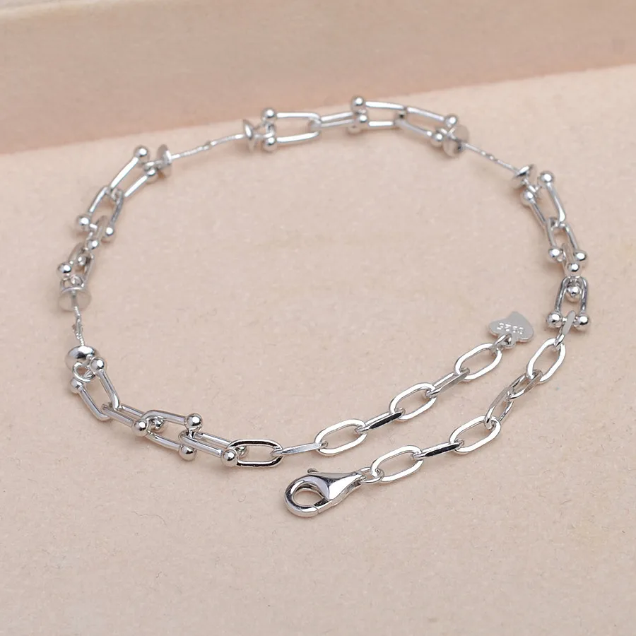 925 Sterling Silver Bracelet Mountings ADJUSTABLE Bangle Findings Jewelry Parts Fittings Accessories for 8-12mm Pearls 3pcs/lot