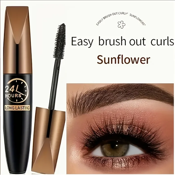 2 ペア防水シルク繊維厚い延長マスカラ 4D 防水シルク繊維厚い延長マスカラ長持ちする汚れ