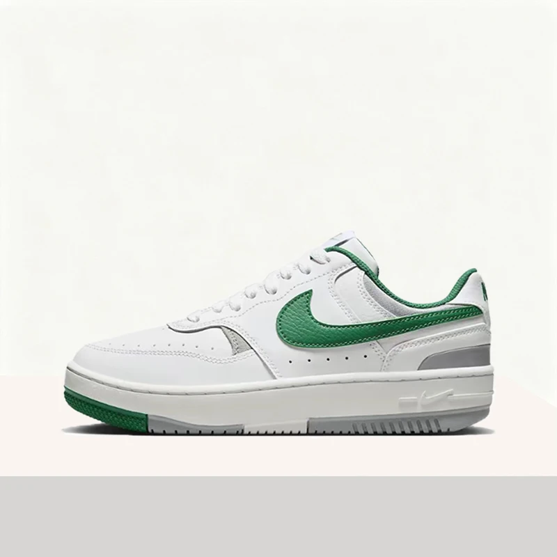 Nike Gamma Force Minimalist Comfortable Durable Premium Versatile Low-Top Sneakers Women's White/Green DX9176-106