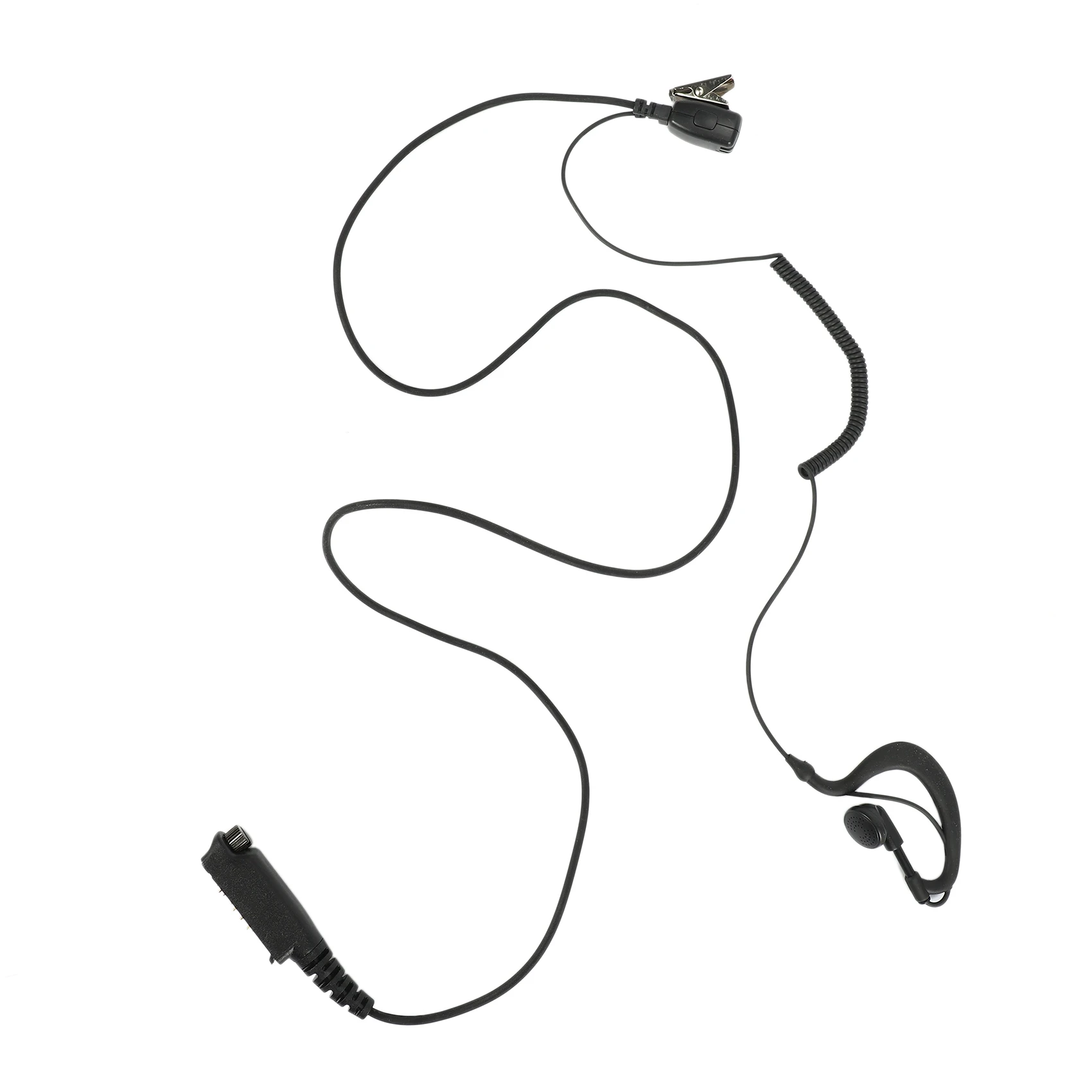 PTT MIC G Shape Earpiece Headset for Sepura STP8000 Walkie Talkie Ham Radio Hf Transceiver