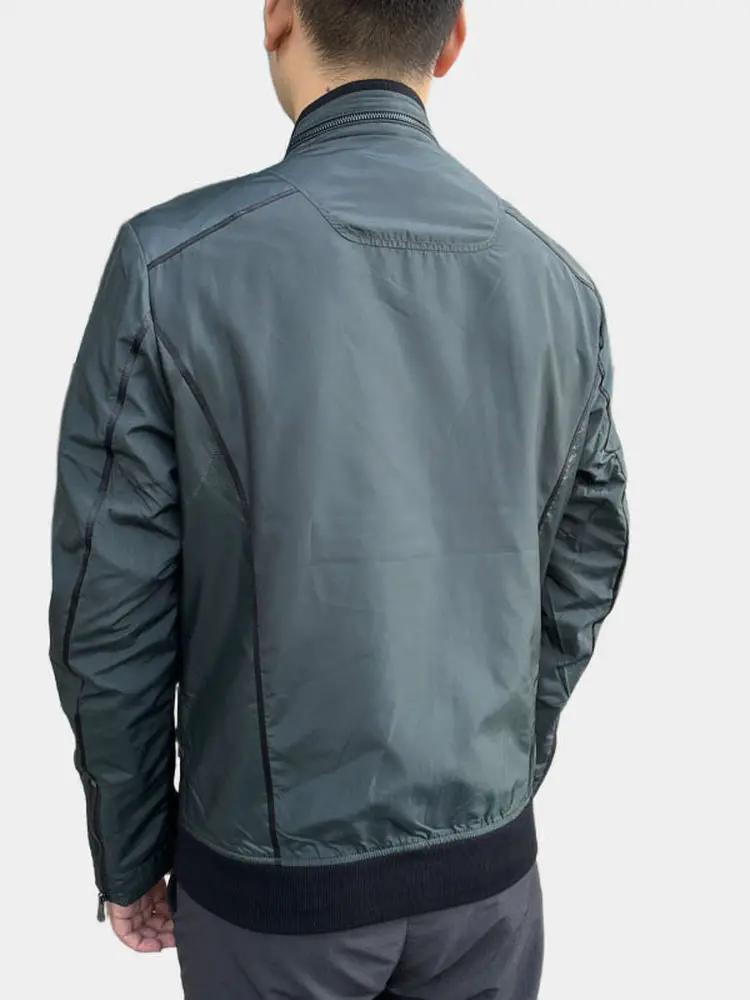 

Весенне-осеннее тонкое хлопковое мужское пальто Jaet Busin с воротником-стойкой Faion Urban Sle из полиэстера/нейлона на молнии из волокна Cosite