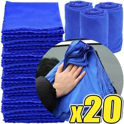 5-20PCS Microfiber Towels Car Wash Drying Cloth Towel Household Cleaning Cloths Auto Detailing Polishing Cloth Home Clean Tools