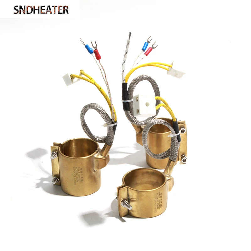 SNDHEATER 1pc Electric Heating Ring Copper Band Heater 45x30mm 45x40mm 45x50mm Injected Mould Heating Element 220V 190W-320W