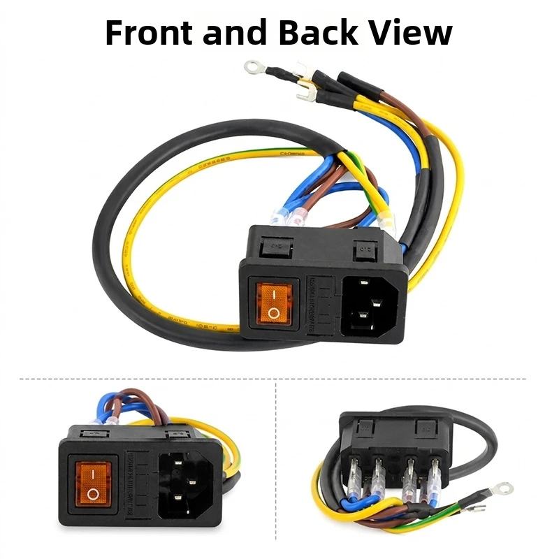 Power Switch Socket Assembly For BambuLab For X2D For 3D Printer Power Control Electrical Interface Mounting Layout Switch Parts