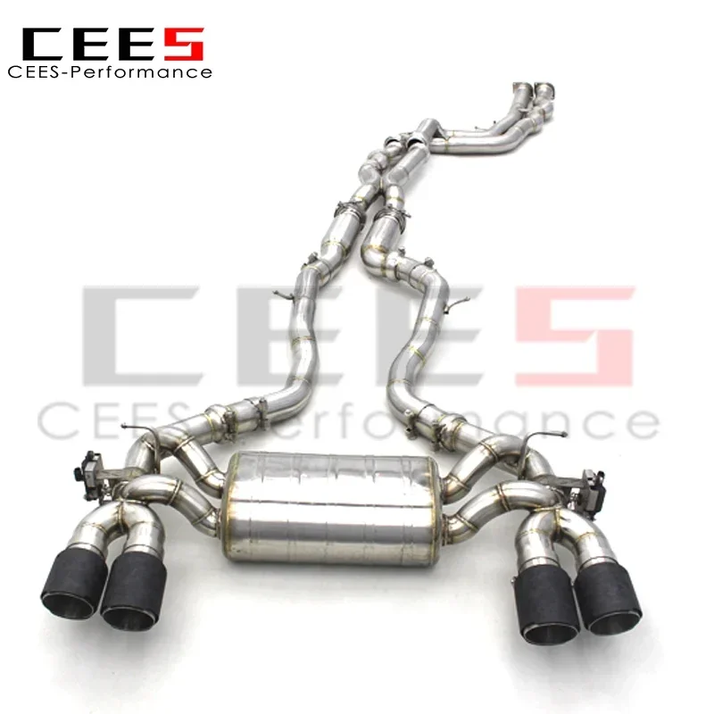 CEES Catback Exhaust for BMW M2C/M2 Competition F87 3.0T 2018-2023 304 Stainless Steel Exhaust System Exhaust Pipe Muffler