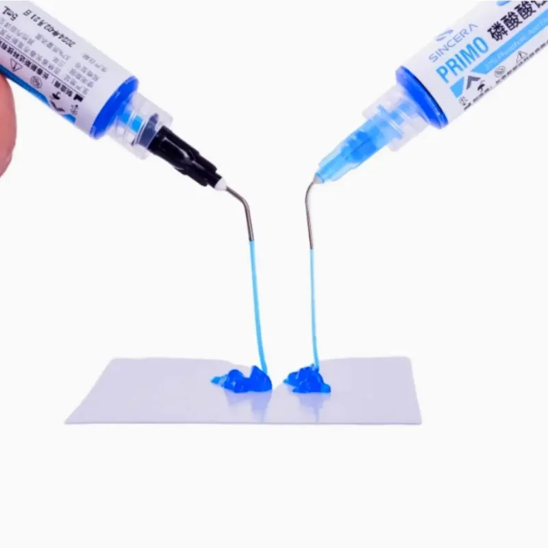 جل النقش بحمض الفوسفوري 37% للأسنان 2.5 مللي/5 مللي مواد إصلاح الفم تبييض قشرة الأسنان وكيل النقش الحمضي أدوات المواد