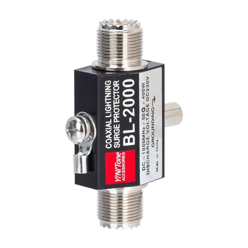 Protezione contro le sovratensioni coassiali BL-2000 di alta qualità PL259 femmina a PL259 Parafulmine coassiale femmina DC-1000Mhz