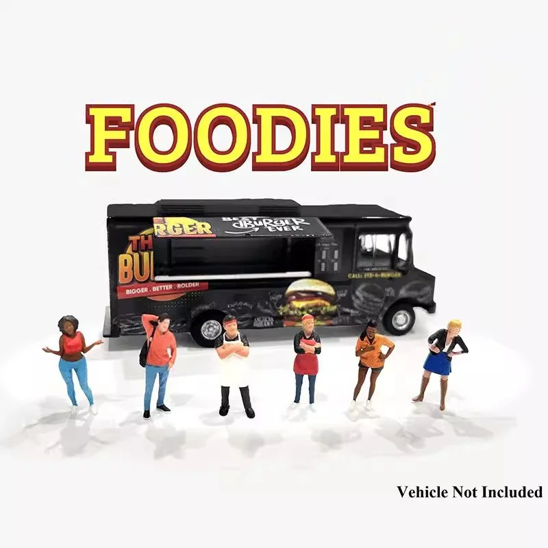 

Масштабная модель 1/64, полный набор, тележка Foodie/Lowriders/сетка, аксессуар для сцены для девочек, миниатюрная коллекция для демонстрации фигурок «сделай сам»