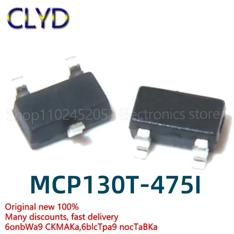 

5PCS/LOT New and Original MCP130T-475I/TT MCP130T-475I POBR SOT23-3