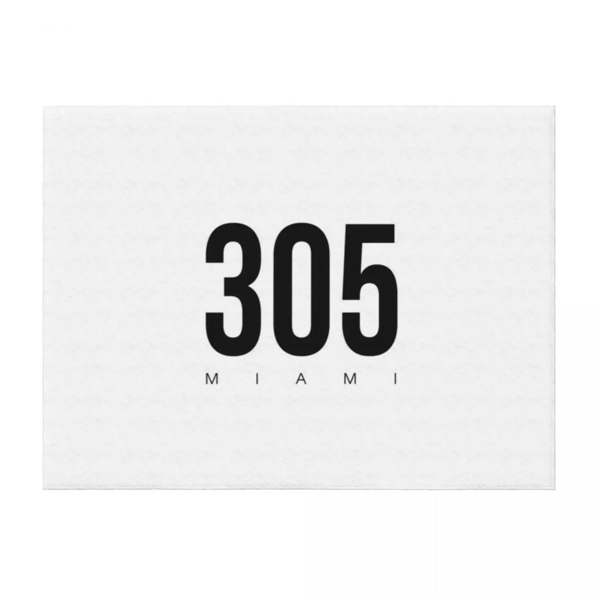 

Miami, FL - 305 Area Code Throw Blanket Single Kid'S For Baby Blankets