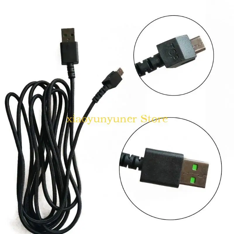 P9JB خطوط الماوس المتينة استبدال PVC USB شحن كابل الماوس ل Hyperflux Mouse