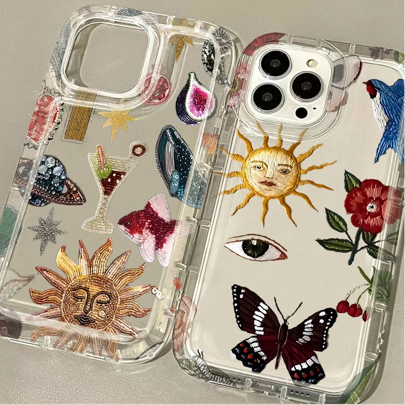 Прозрачный силиконовый чехол Moon Sun God Star для iPhone 16, 15, 14, 13, 12, 11 Pro Max XS X XR 8 7 Plus SE 2020, противоударный чехол с принтом