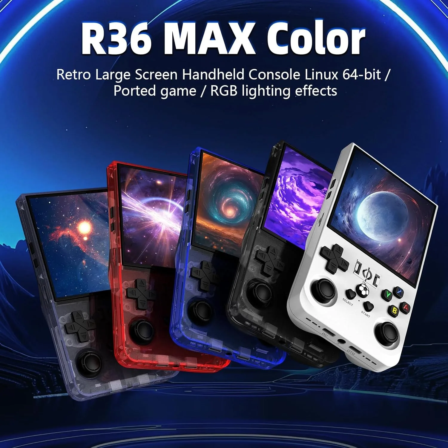 FLLAPT R36MAX  Retro Handheld Video Game Console Open source Linux system, has God of War playable, supports WIFI fighting