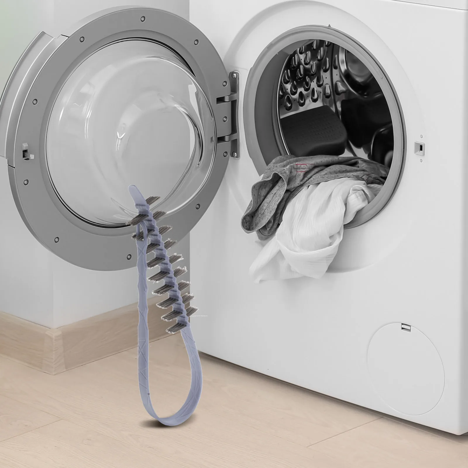 

Washing Machine Cleaning Brush Long Handle Soft Bristles Crevice Cleaner Portable Tool For Sink Drum Cylinder Sewing Bathroom