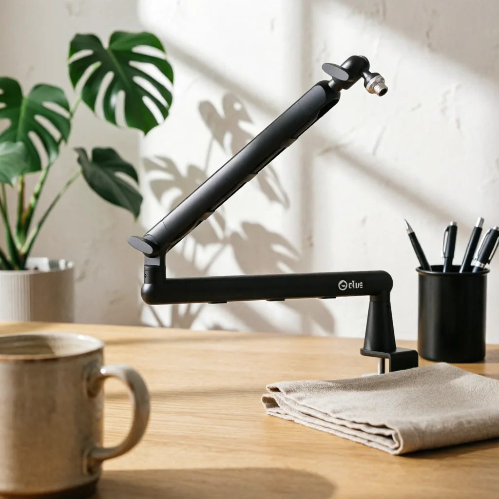 Audio Input Device Arm Arm Adjustable Audio Input Device Arm Desk Mount Arm Scissor Mic Stand Sturdy Long-Lasting for Podcasters