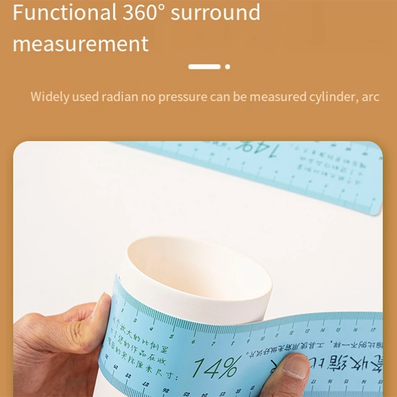Ceramic Shrinkage Scale Set 2pcs Ceramic Shrinkage Scale Set Plastic Soft Ruler DIY Ceramic