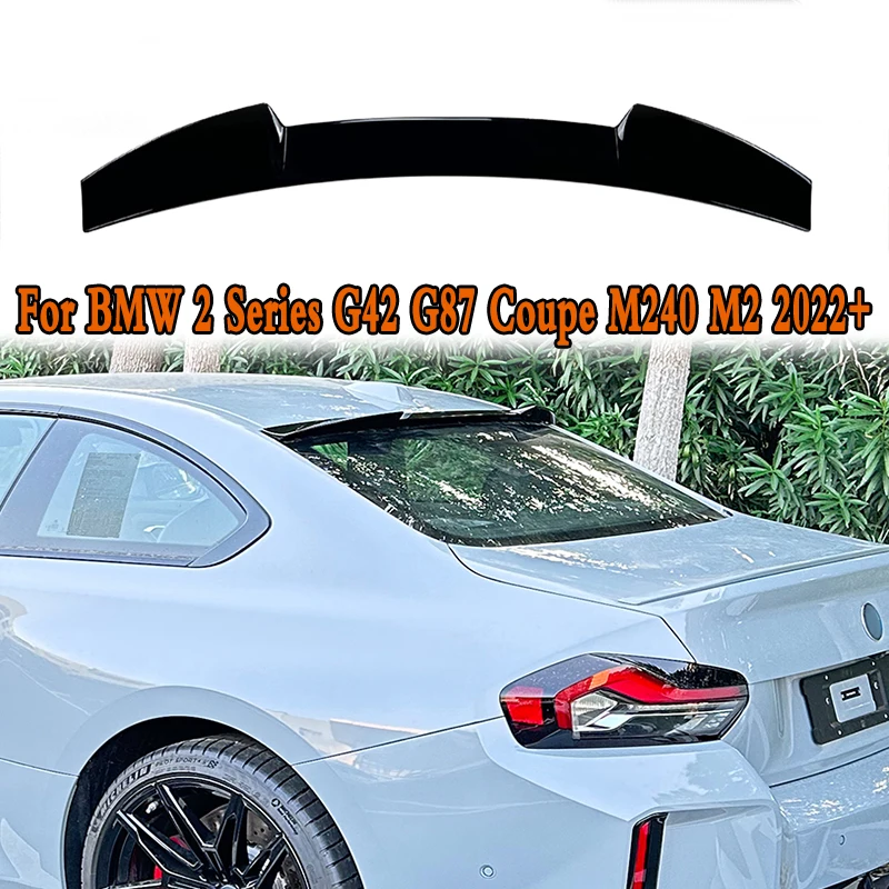 For BMW 2 Series G42 G87 Coupe M240 M2 2022+ Car Tail Wing Fixed Wind Spoiler Rear Wing Modified Decoration Accessories