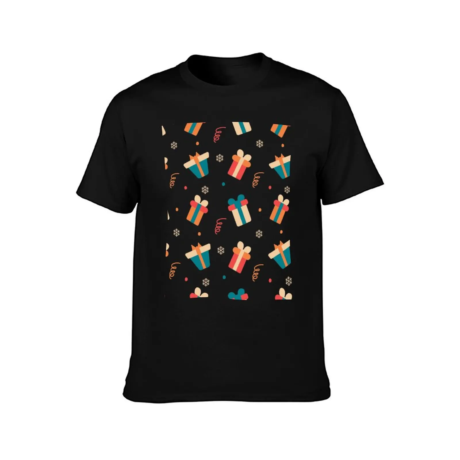Beautiful Colorful Christmas Gift Wraps on a White Background T-Shirt Summer Sports Quick Dry T-Shirt