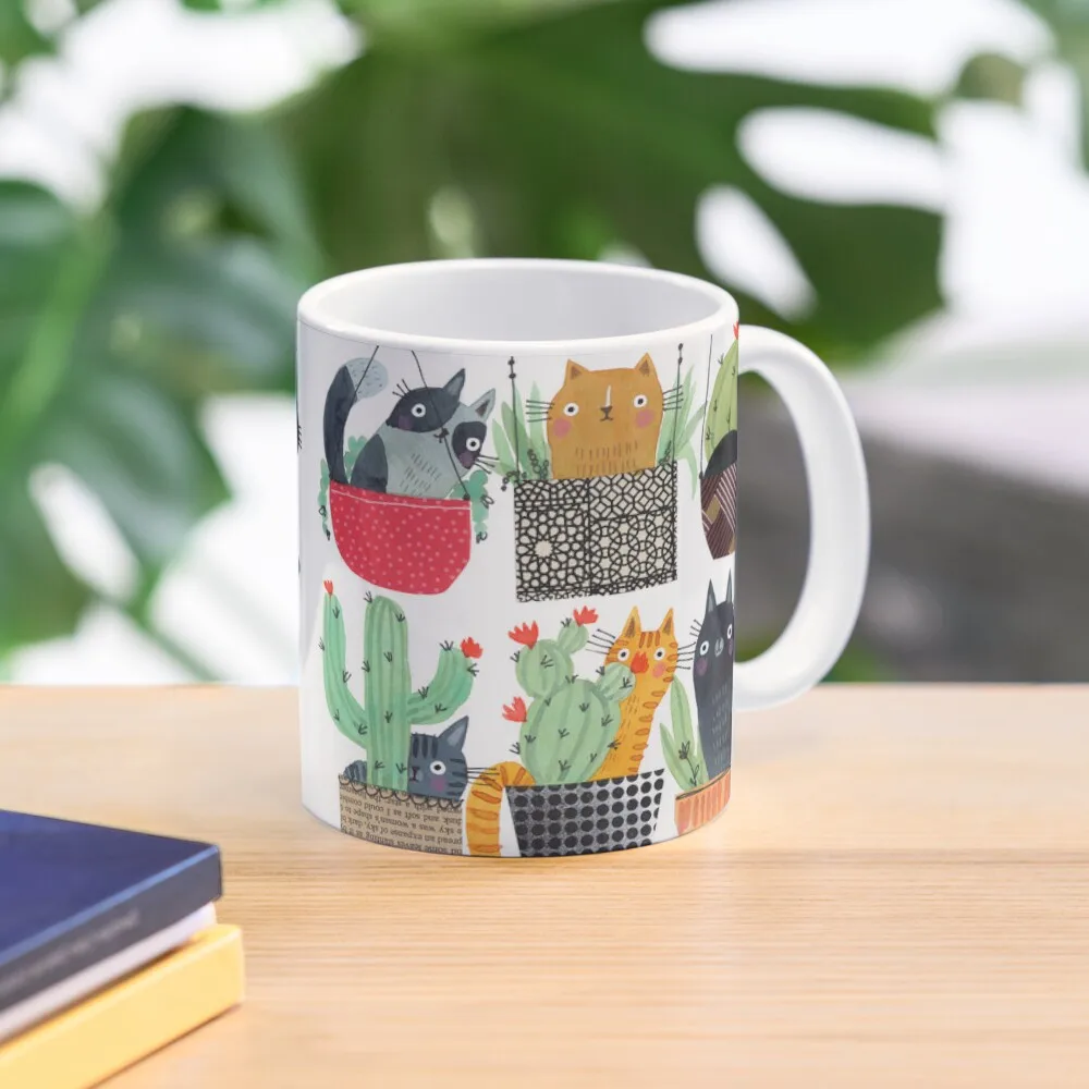 

HOUSE CAT PLANTS Coffee Mug Cups For Cafe Anime Mug