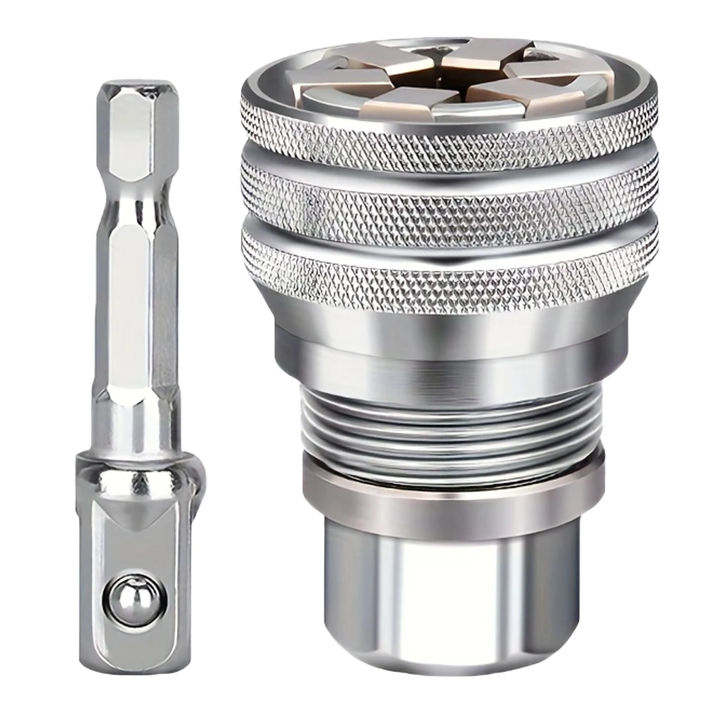 10~19mm, Universell Einstellbarer Magischer Steckschlüssel, mit Stange, 2 Stück/Set, Multifunktionaler Ratschenhülsenschlüssel, Reparaturwerkzeug-Zubehör