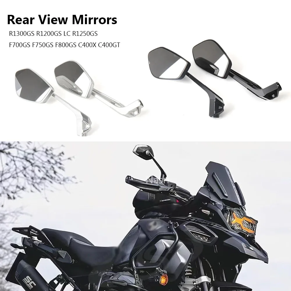 New Motorcycle Rearview Mirror Universal For BMW R1250R/RS F900R G310R S1000R R1250RS F900XR C400X/GT CE04 Side Rear View Mirror