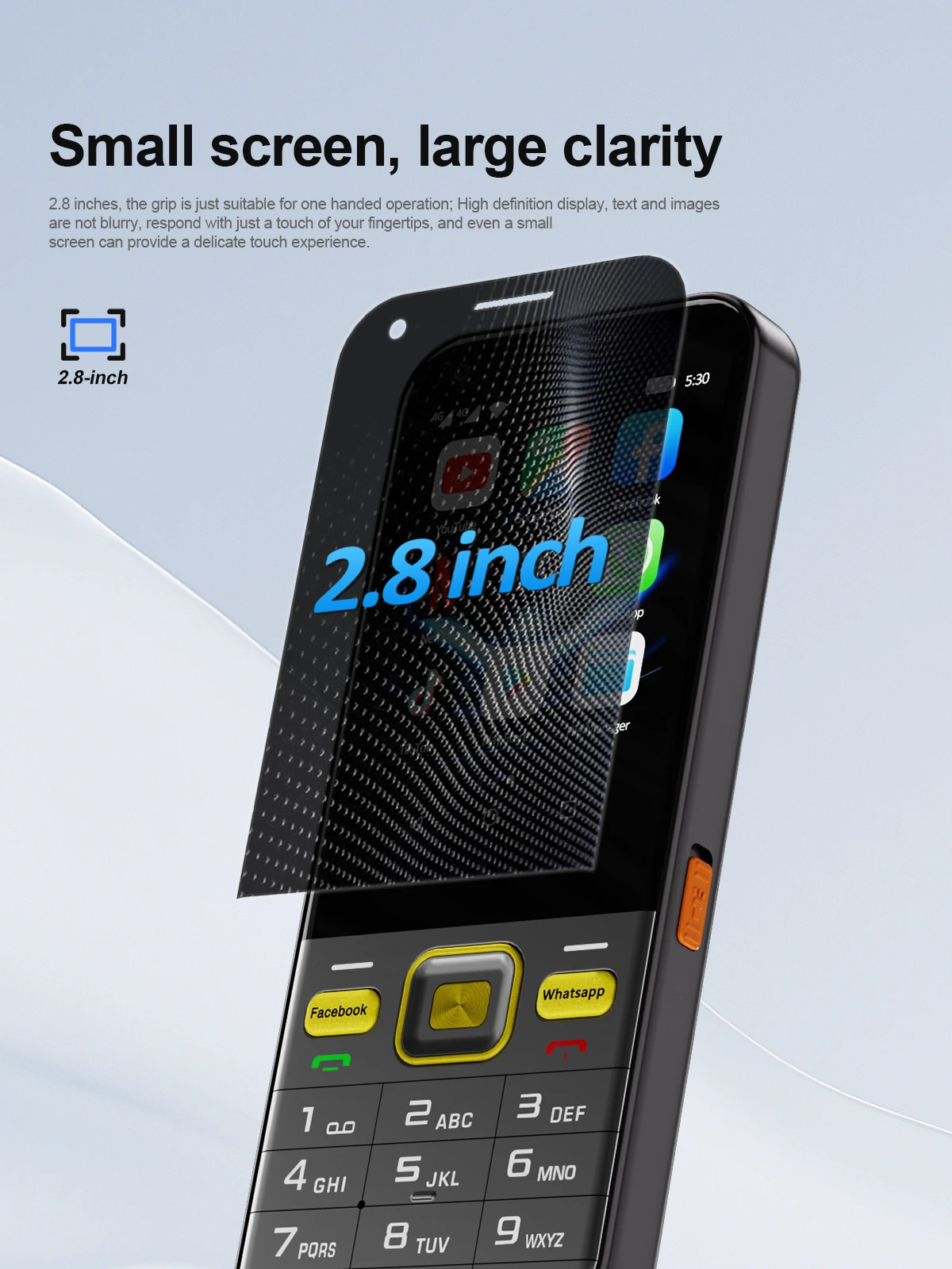 SERVO F7 Ultra Android Touch Screen Smartphone 4G LTE Dual SIM 2MP Camera Flashlight 2GB+16GB Play Store WIFI 2.8' Button Phone