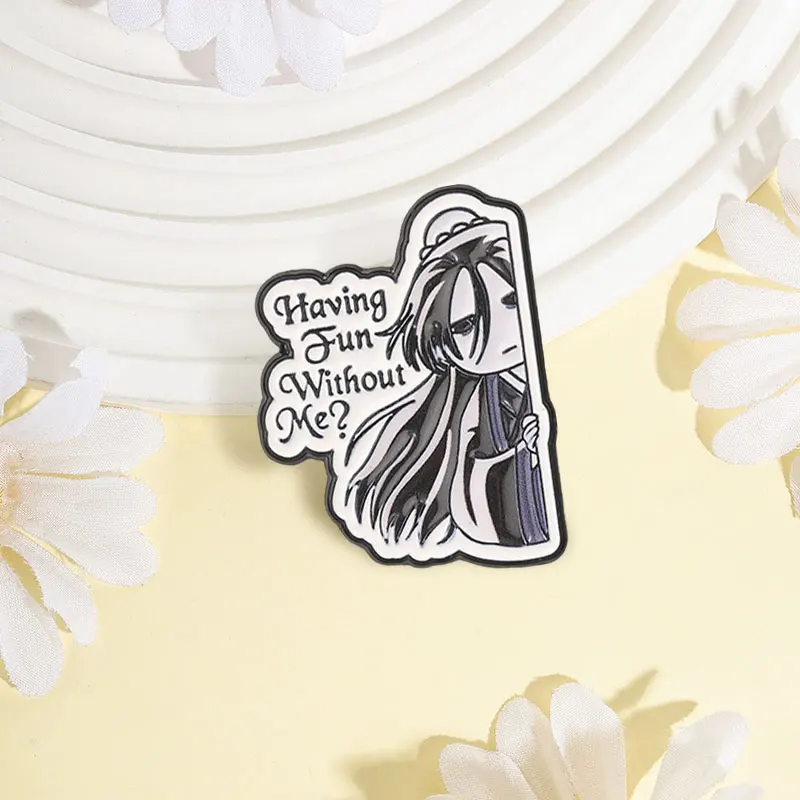 Having Fun Without Me? Enamel Pins Badge Maomao Light Novel Japanese Anime Cartoon Character Brooches Jewelry Fans Friends Gifts