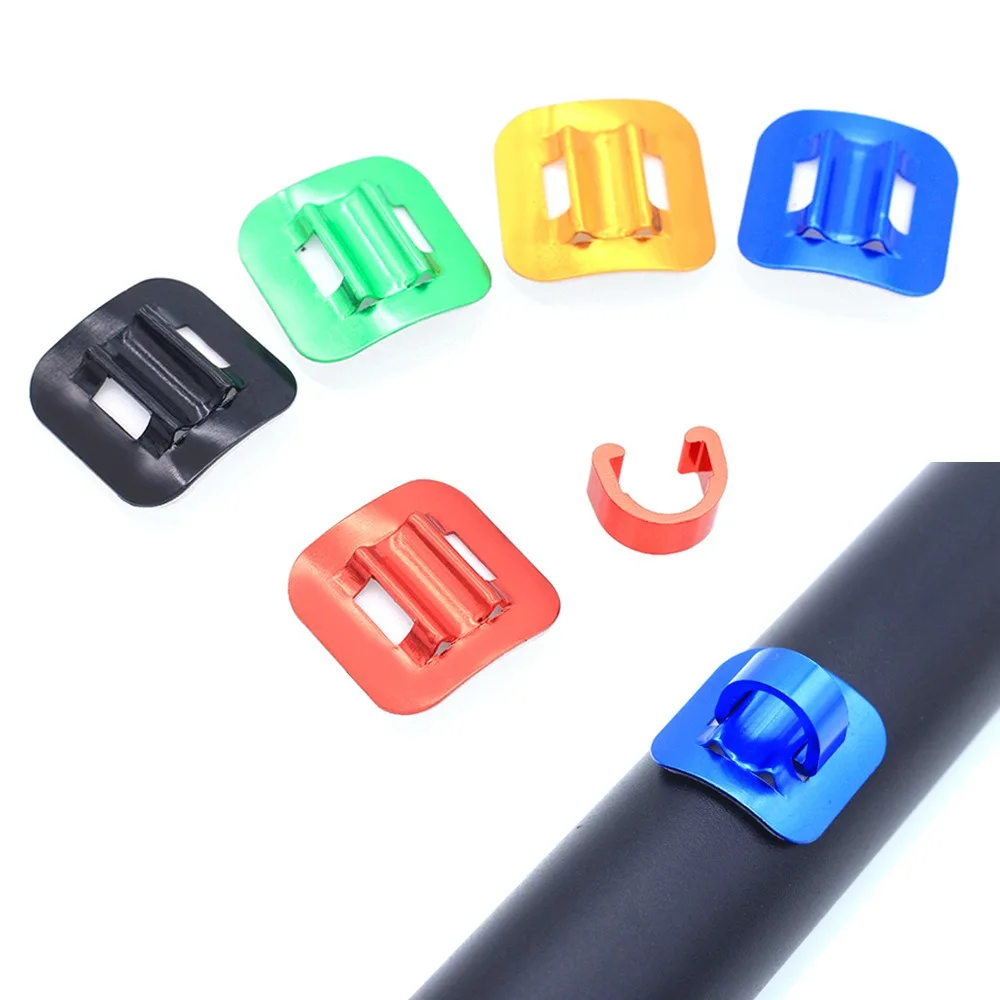 Bicycle C-Clips Clamps Housing Hose Guide Brake Derailleur Shift Cables with Adhesive Seat for MTB
