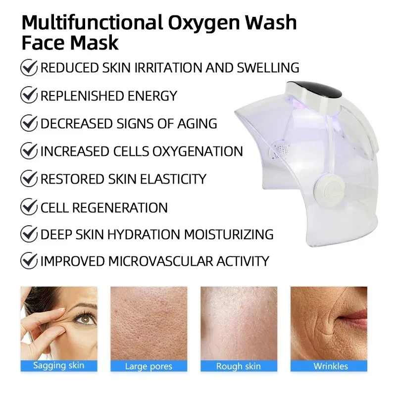 ハイパワー酸素マシン,フェイシャルマシン,美容院設備,スパ,LED