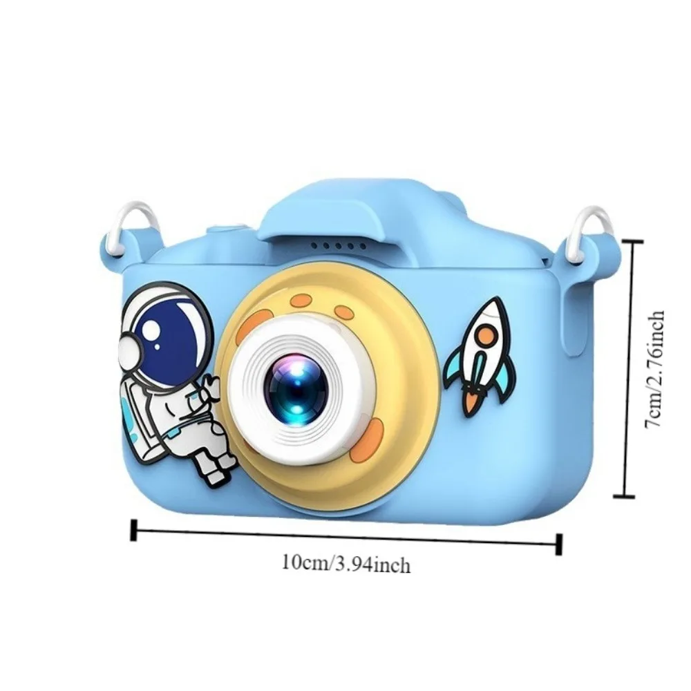 Mini fotocamera per bambini astronauta Scatta foto Mini fotocamera digitale per bambini piccoli Videocamera HD per bambini da 2,0 pollici