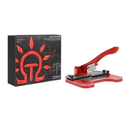 DSPIAE AT-CJ Angel Cutting Station Hand Tool Set for Precision Work Aluminium Alloy Hobby DIY Model Tools Red Carbon Steel Blade