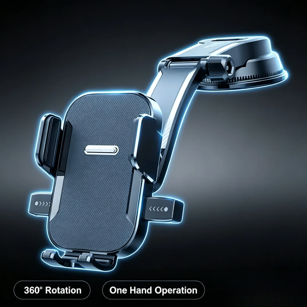 Universal 360 °   Drehbare Auto-Handyhalterung für Armaturenbrett und Windschutzscheibe, Handyhalterung, GPS-Navigationsständer für iPhone 17.