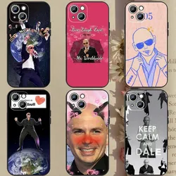 Rapper Mr W-Worldwides Pitbull  Phone Case For Apple iPhone 15,14,13,12,11,XS,XR,X,8,7,Pro,Max,Plus,mini Silicone Black Cover