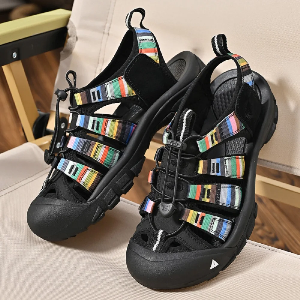 

2025 Summer Men's Sandals Quality Brand Sandals Men Outdoor Casual Hiking Shoe Man Comfy Non-slip Platform Sandals For Man Women