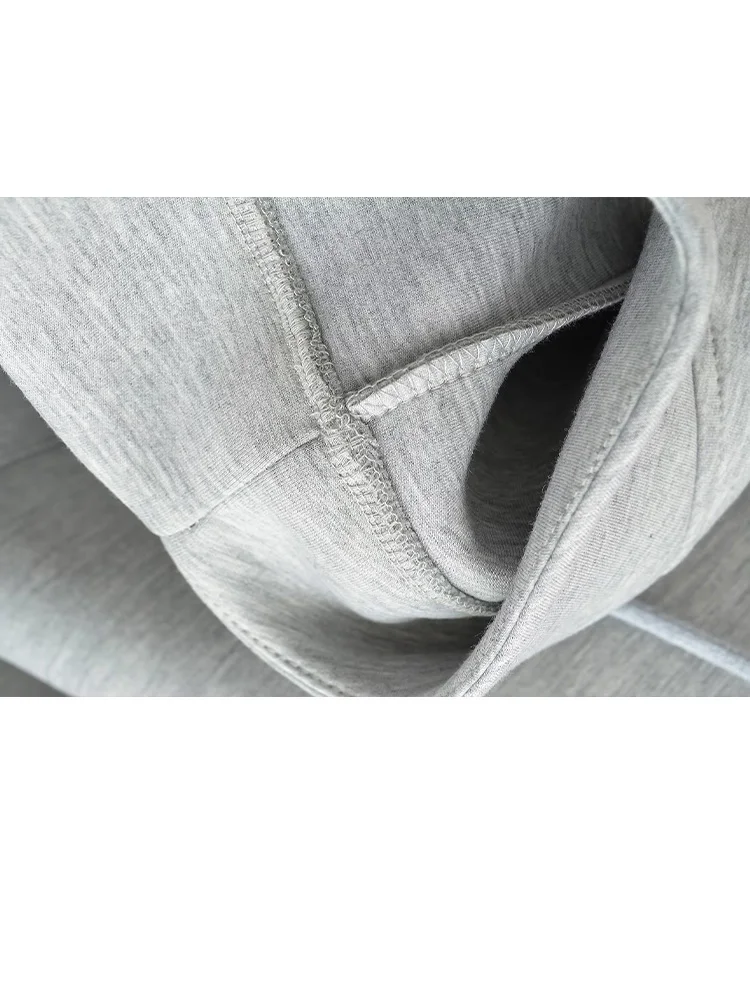 HH 2025 décontracté femmes solide fermeture éclair à capuche à manches longues grande poche veste à glissière avec capuche femme vêtements d'extérieur amples manteau hauts