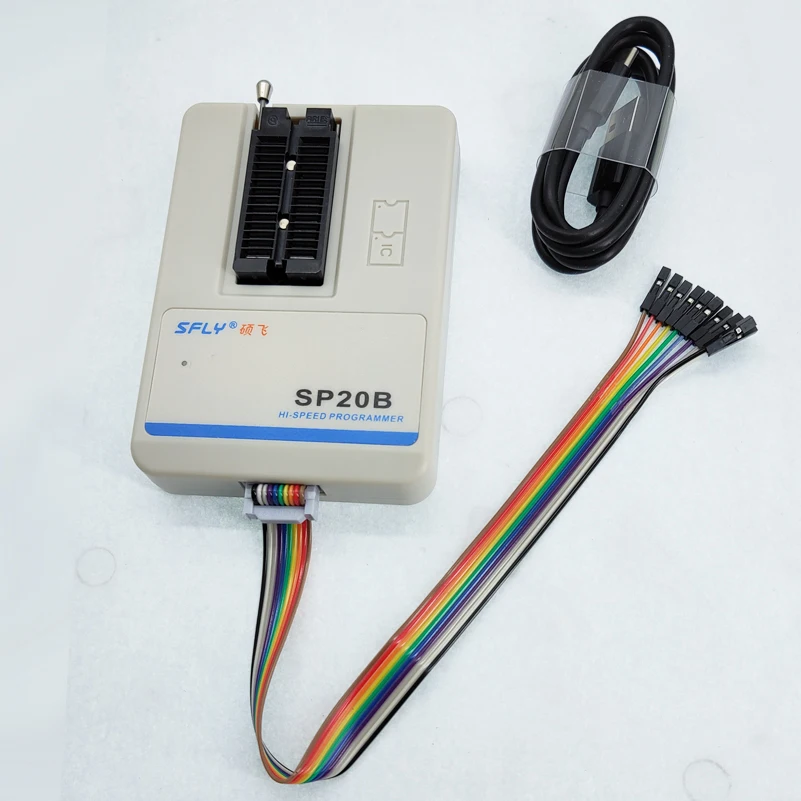 SoFi SP20B 고속 USB 프로그래머 EEPROM 플래시 ISP 28 핀 전자동 버너 지원, 온라인 대량 생산 SP16B