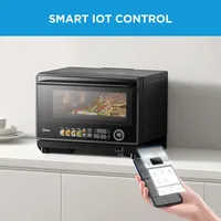 Multifunctional 4 in 1 Microwave Oven with Air Fryer Steamer 32 Auto Programs Touch Screen 23L 6
