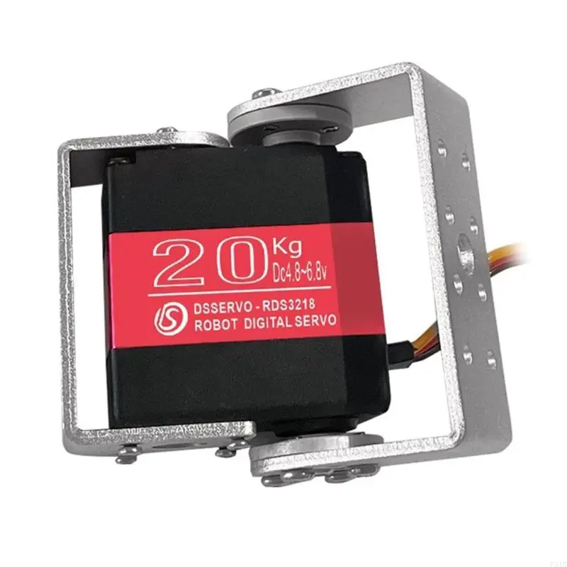 Nhiệm vụ nặng 180 độ đôi bánh răng kim loại servo Động cơ mô -men xoắn 20kg Bộ truyền động công nghiệp cho các ứng dụng robot