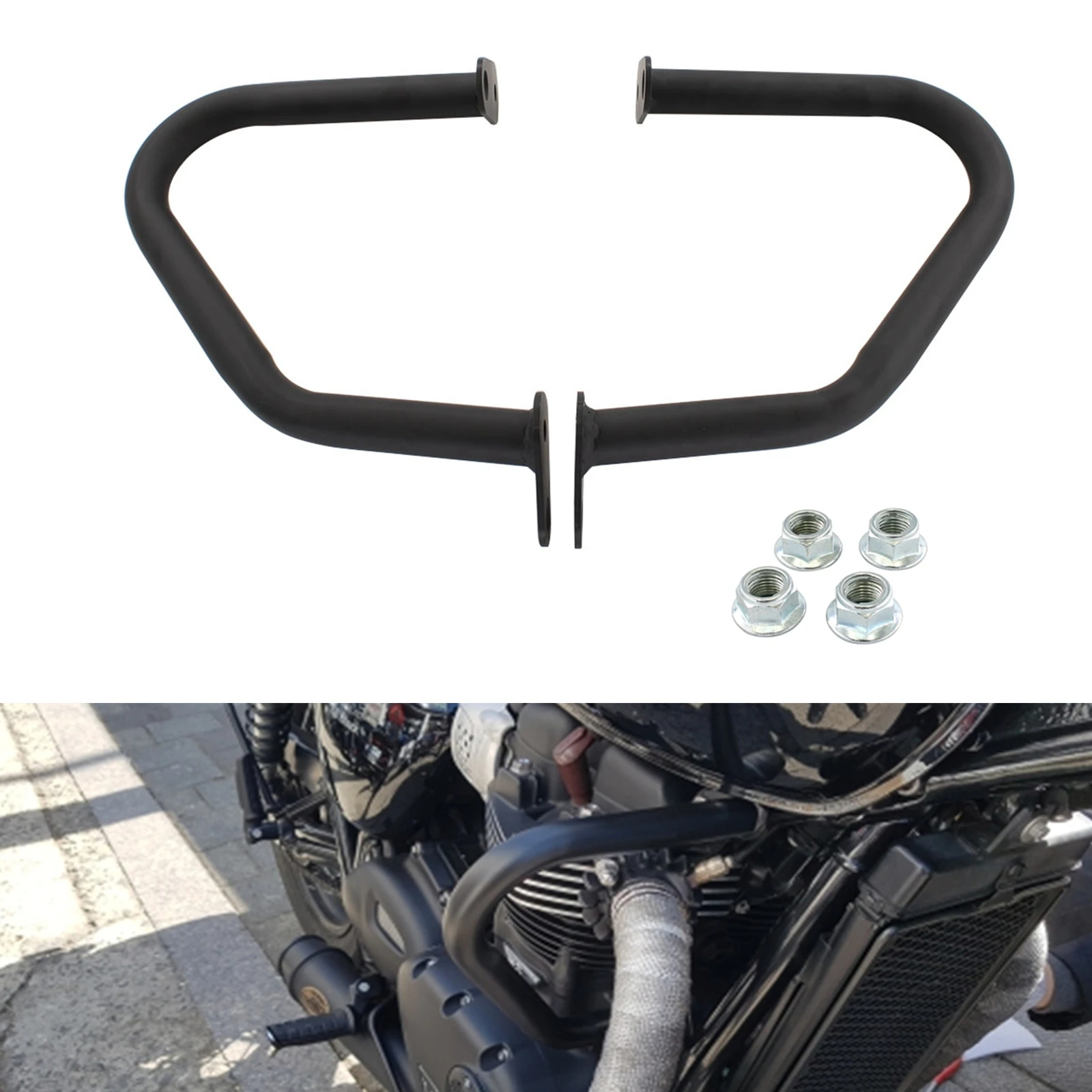 Motorbike Engine Guard Crash Bar Protector For Triumph Bonneville T100 T120 Thruxton 1200 Street Cup Twin 2006-2020