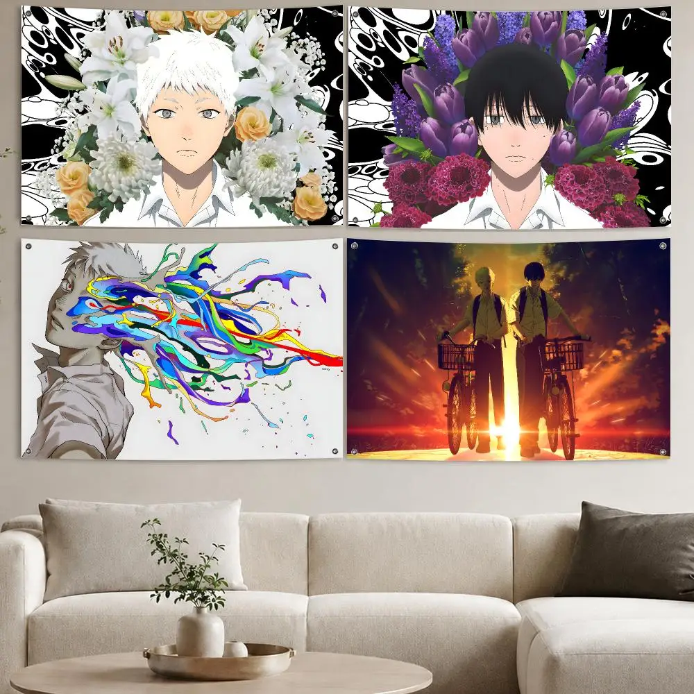 Anime The S-Summer H-Hikaru Died Flags Aesthetic Wall Tapestry Printed Wall Hanging Living Room Party Outdoor Decor