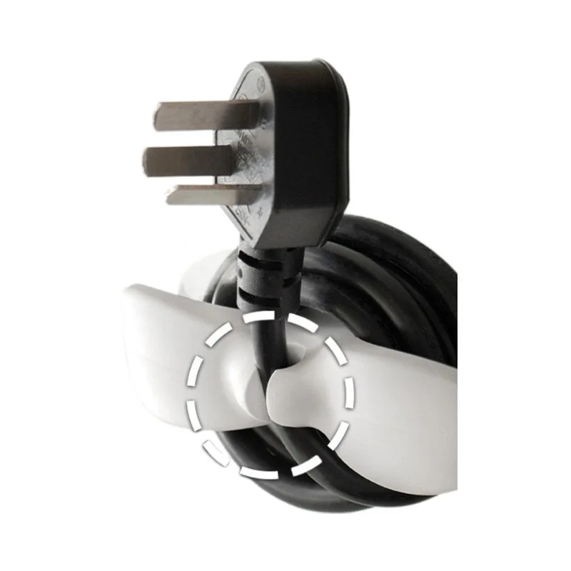 No Punching Wire Holder, Kitchen Storage Cable Clip, Plug, Winding Device, Wall Sticker, Household Power Cord Finishing view 3