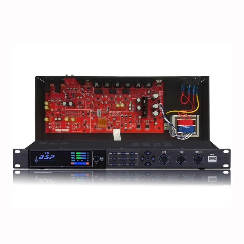 

X8 Karaoke Pre Effect Processor KTV Professional Digital Audio Echo Effect Processor X5 DSP Audio Processor