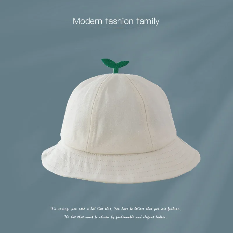 Sprout Hat Grass Children Bucket Hat New Children Hat Sunscreen Sun Hat 2023 Summer Baby Fisherman Hat