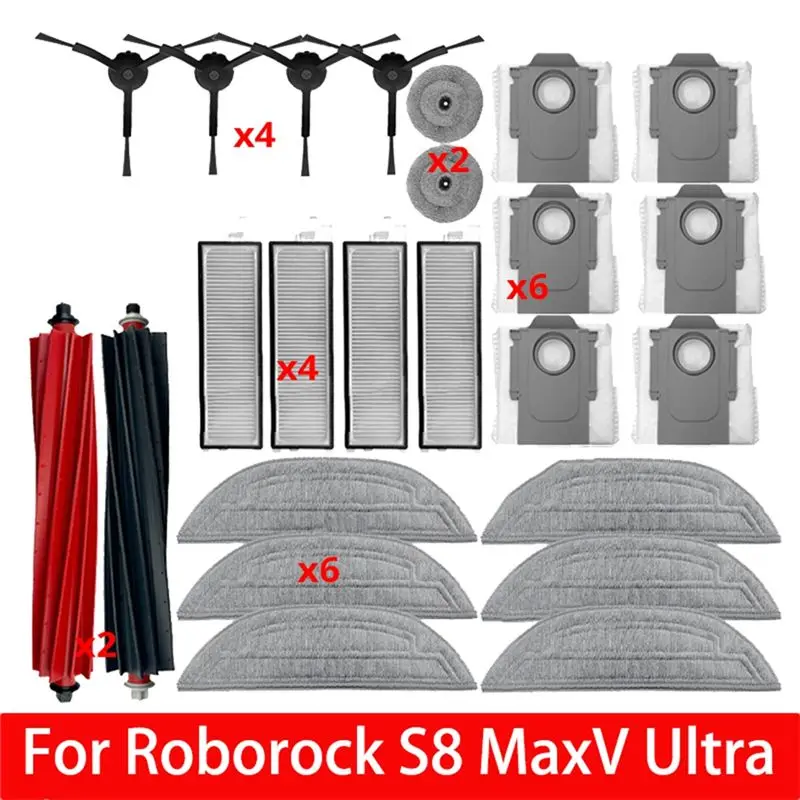 

ABXF-Запчасти и расходные материалы для робота-пылесоса Roborock S8 Maxv Ultra, S8 Max Ultra, G20S (тряпки для мытья полов)