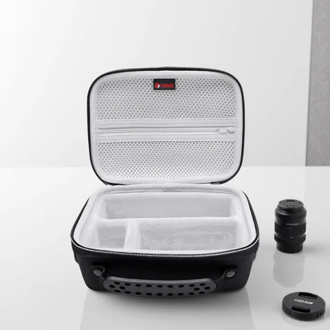 XANAD EVA Sert Çanta Sony ZVE 10 Kamera için Vlogger Aksesuar Kiti Tripod ve Mikrofon Taşıma Çantası (sadece çanta) uyar