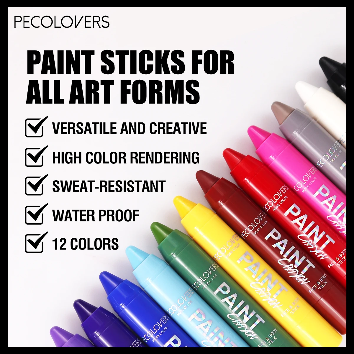 Colorful Eyeliner Pen Matte Eye Shadow Face & Body Paint Sticks Waterproof Long-Lasting Easy To Wear Eye Liner Pen Makeup